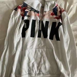 white and floral pink long sleeve